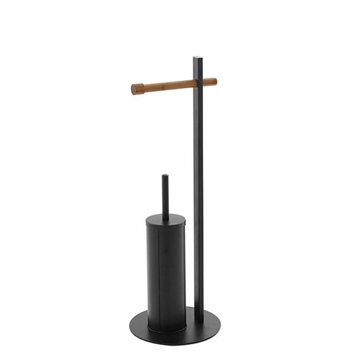 Porta rotolo con porta scopino Bamboo in offerta da Risparmio Casa