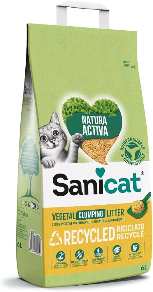 Lettiera Sanicat Recycled Vegetale in offerta da Carrefour