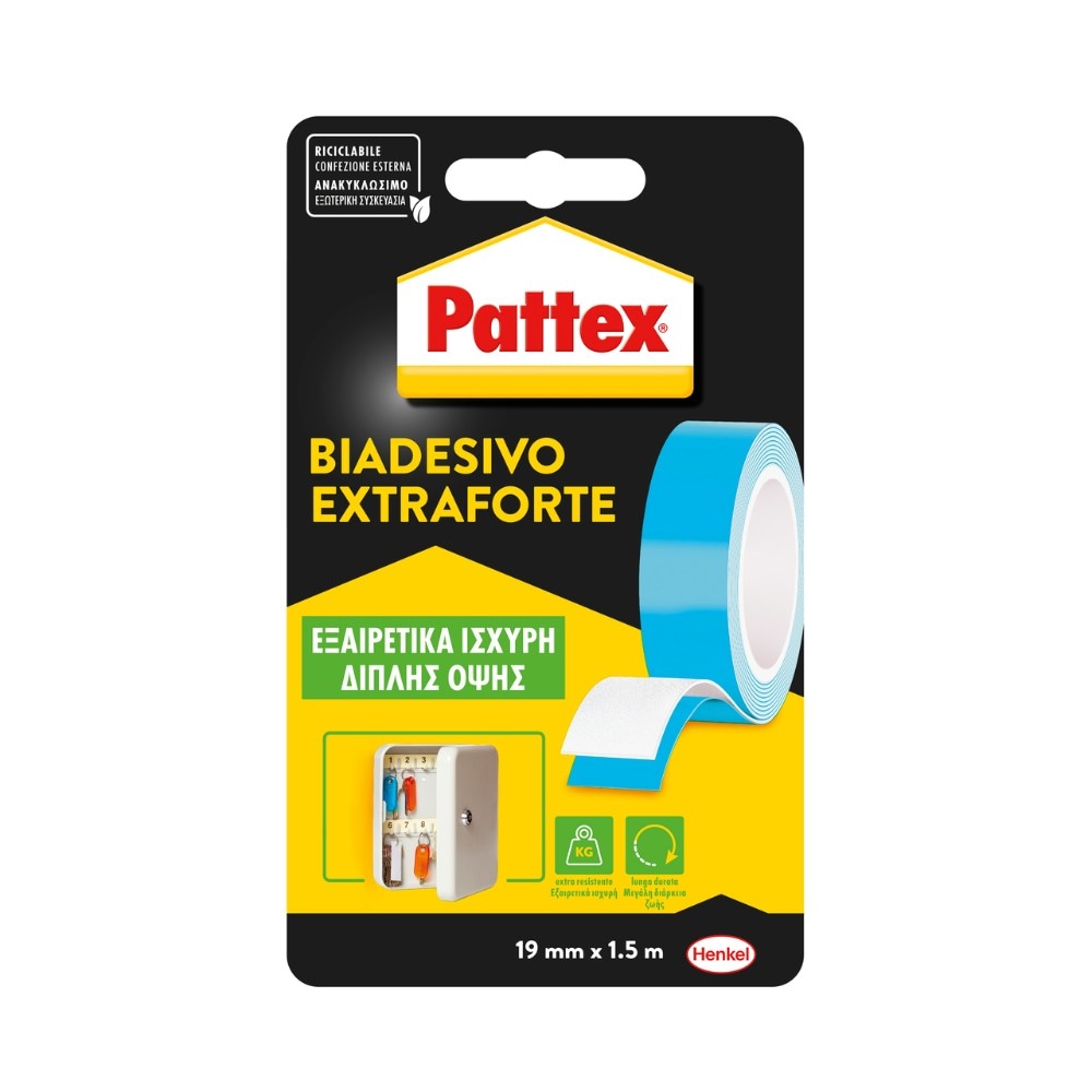 Nastro biadesivo extra forte Pattex 19mm x 1.5m in offerta da Penny