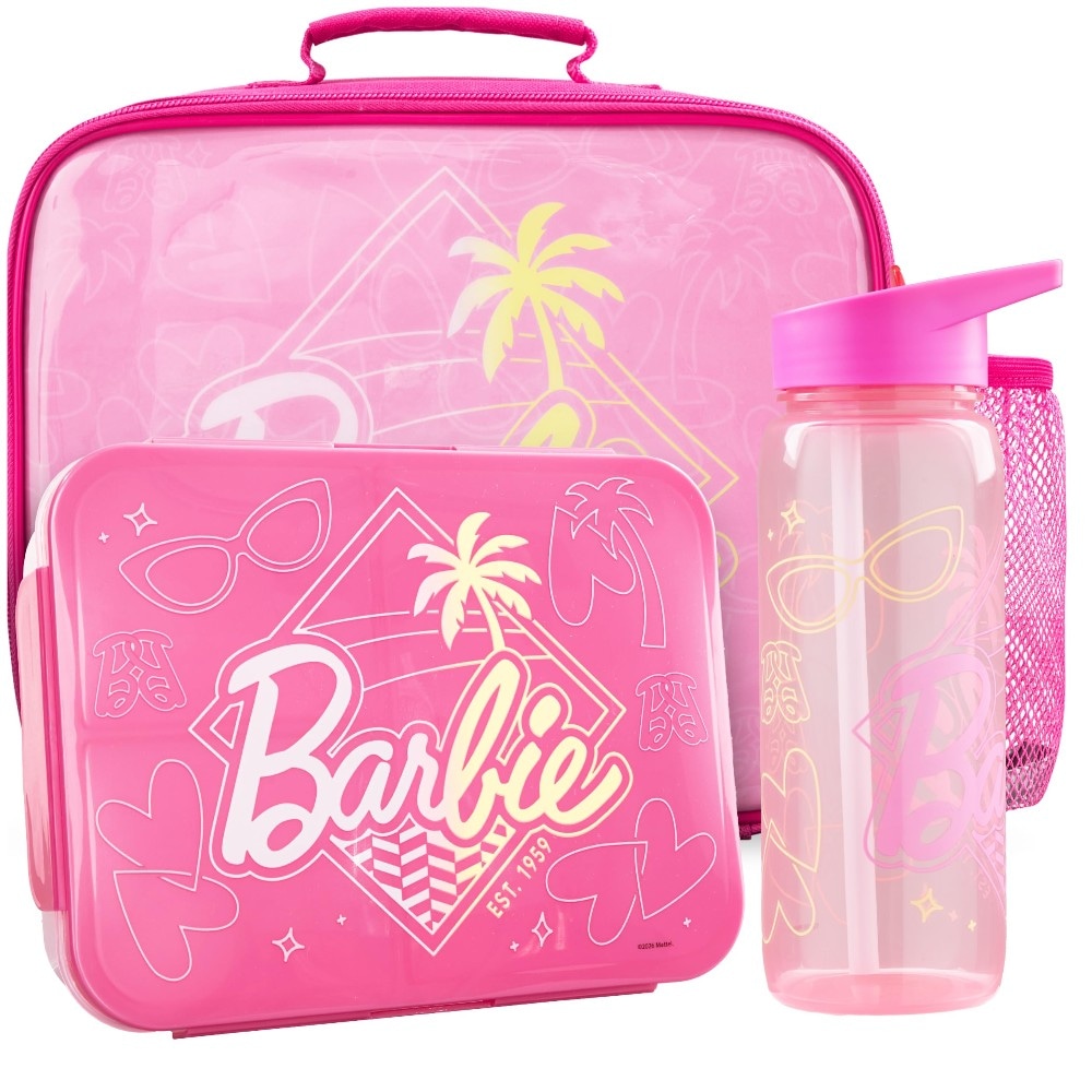 Set pranzo 3 pezzi Barbie in offerta da MD
