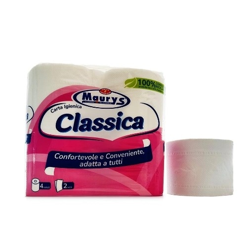 Carta Igienica Maury's Classica 4 rotoli - 2 veli - Offerta nel negozio Maury's