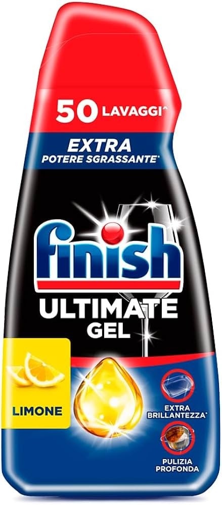 Finish Ultimate detersivo lavastoviglie gel pacco doppio, 1,8 l in offerta da Carrefour