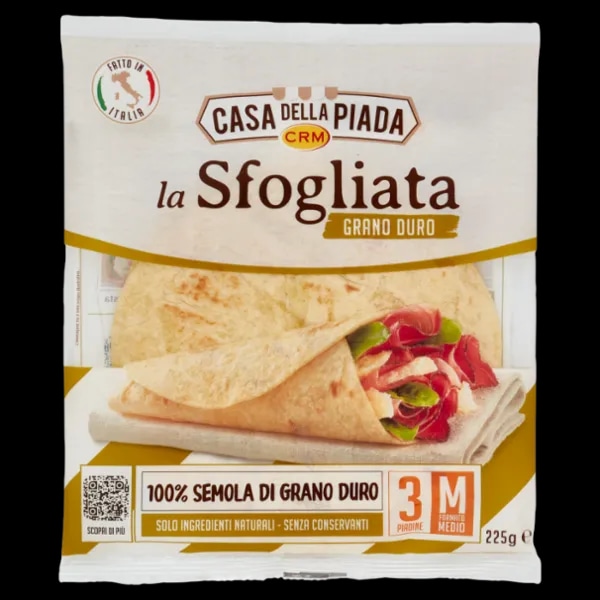 La Sfogliata di grano duro Casa della Piada g 225 in offerta da Panorama