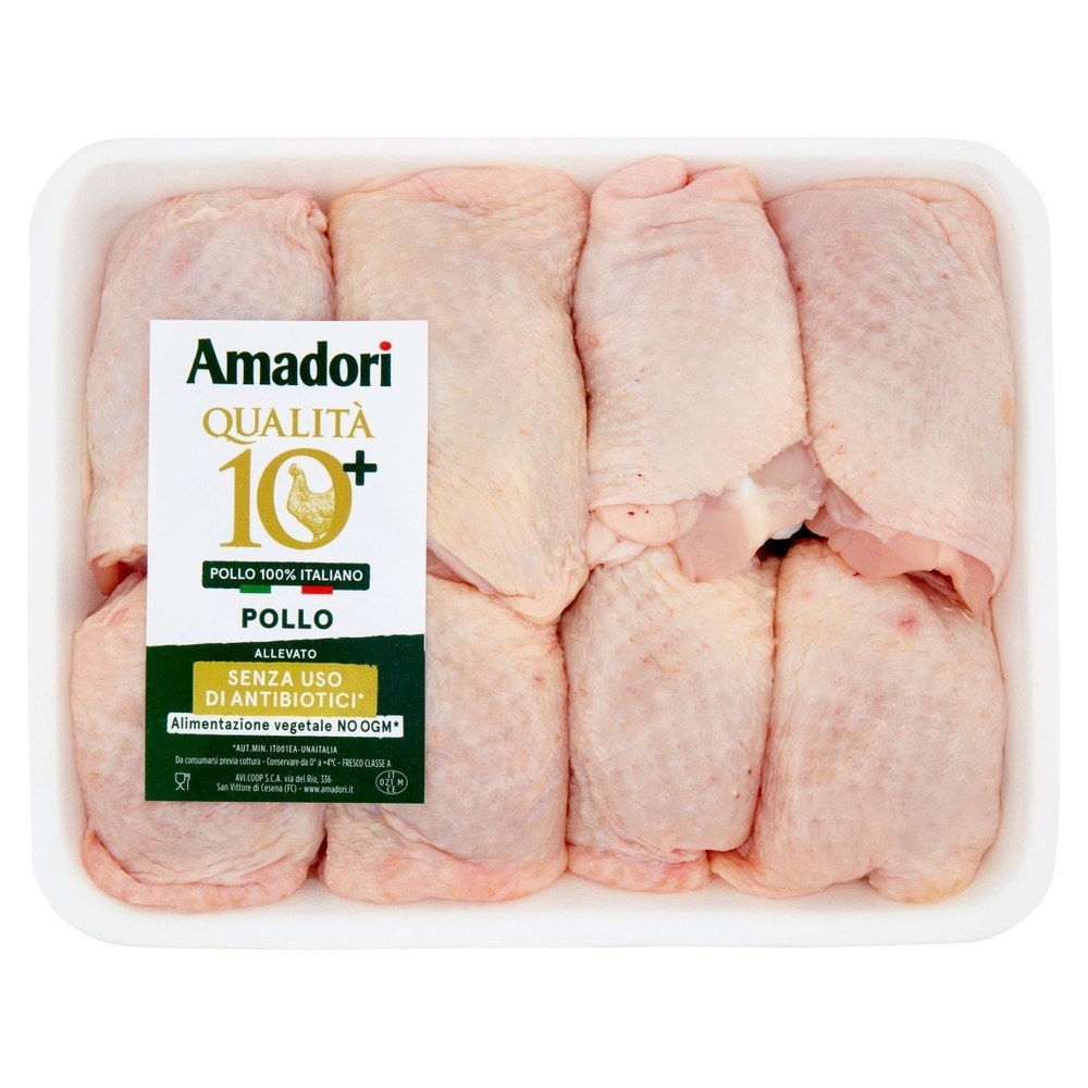 Fusi e sovracosce di pollo Amadori 10+ confezione 6 pezzi in offerta da Carrefour