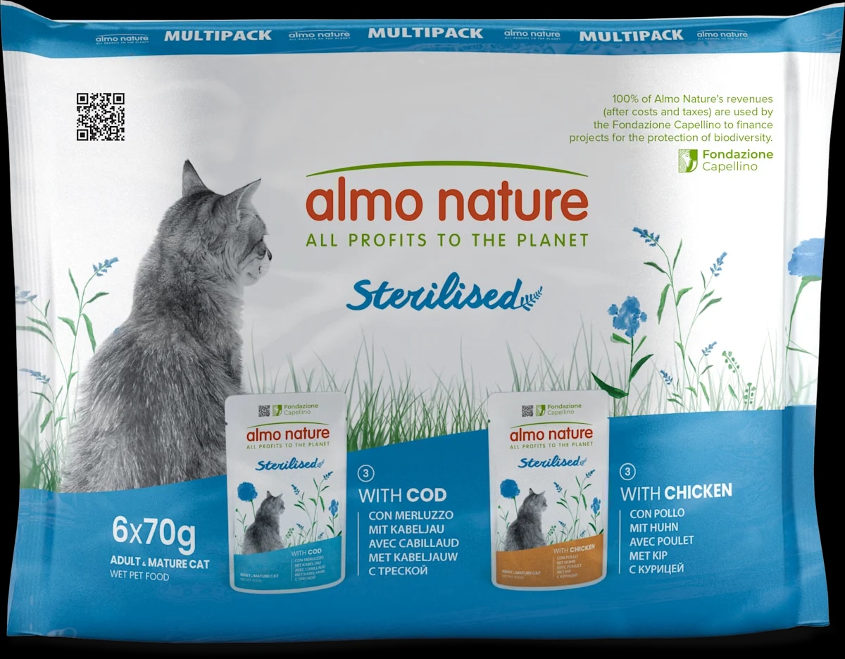 Alimento umido gatti Holistic Sterilized 420 g almo nature in offerta da Bennet