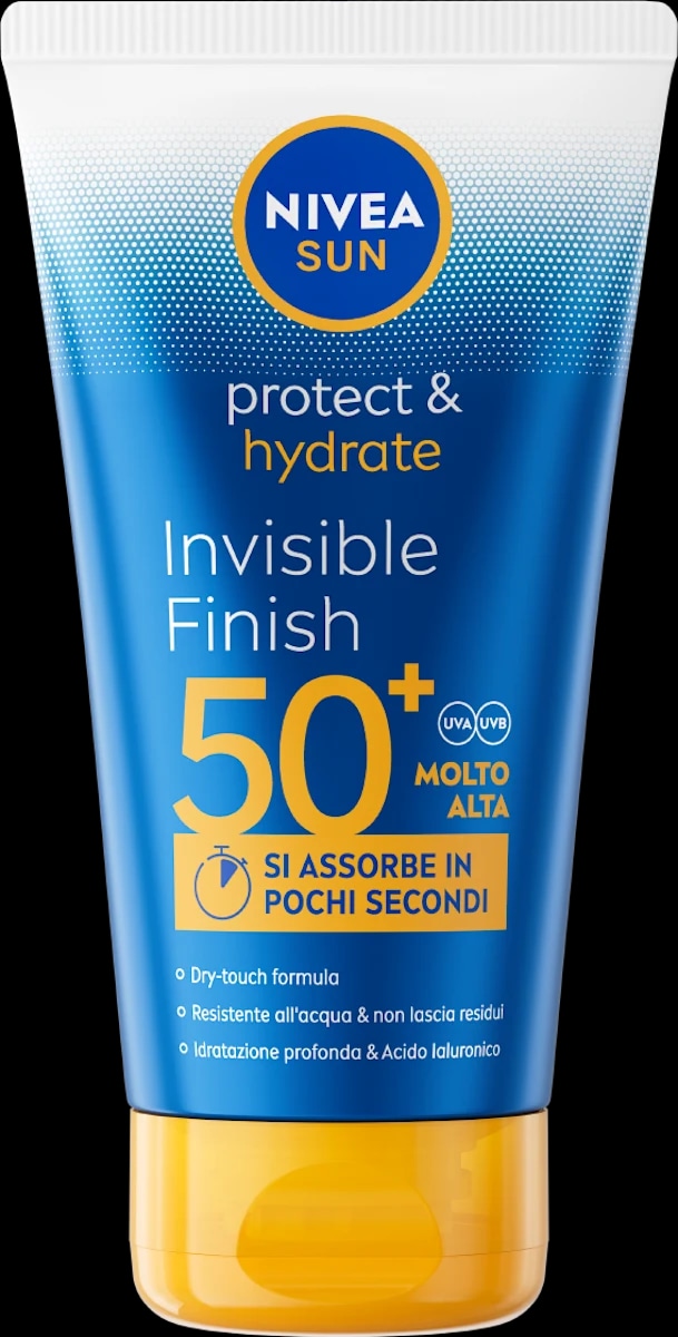 Nivea Sun protect&hydrate crema solare SPF 50+ finish invisibile 150 ml - Offerta nel negozio Dm