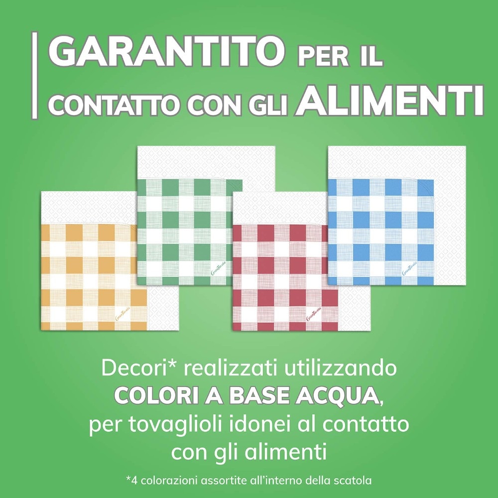 Tovaglioli GranTavola Scozzesi doppiovelo 100 pezzi Foxy in offerta da Iper La grande i