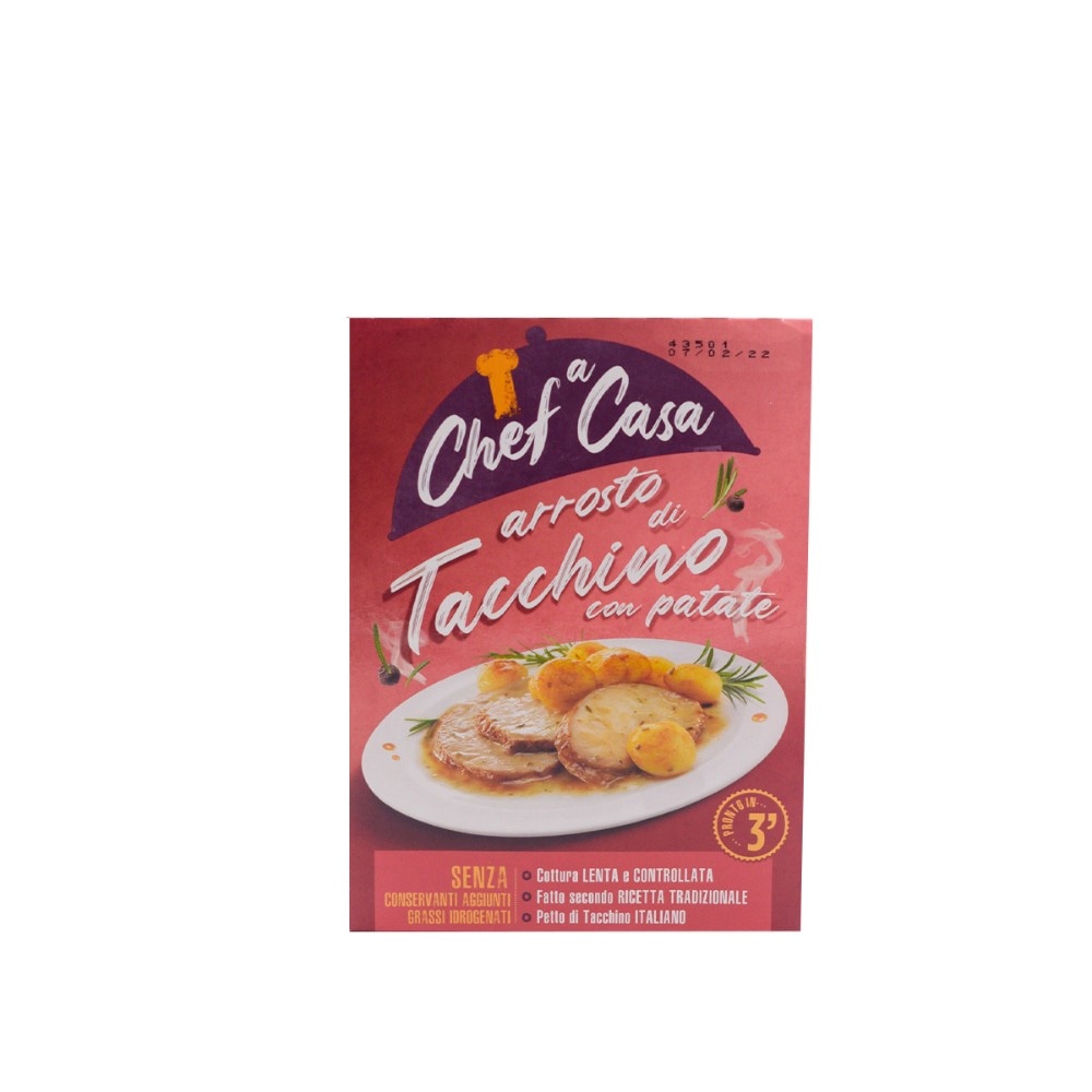 Arrosto di tacchino con patate Eurochef 250 g in offerta da Carrefour