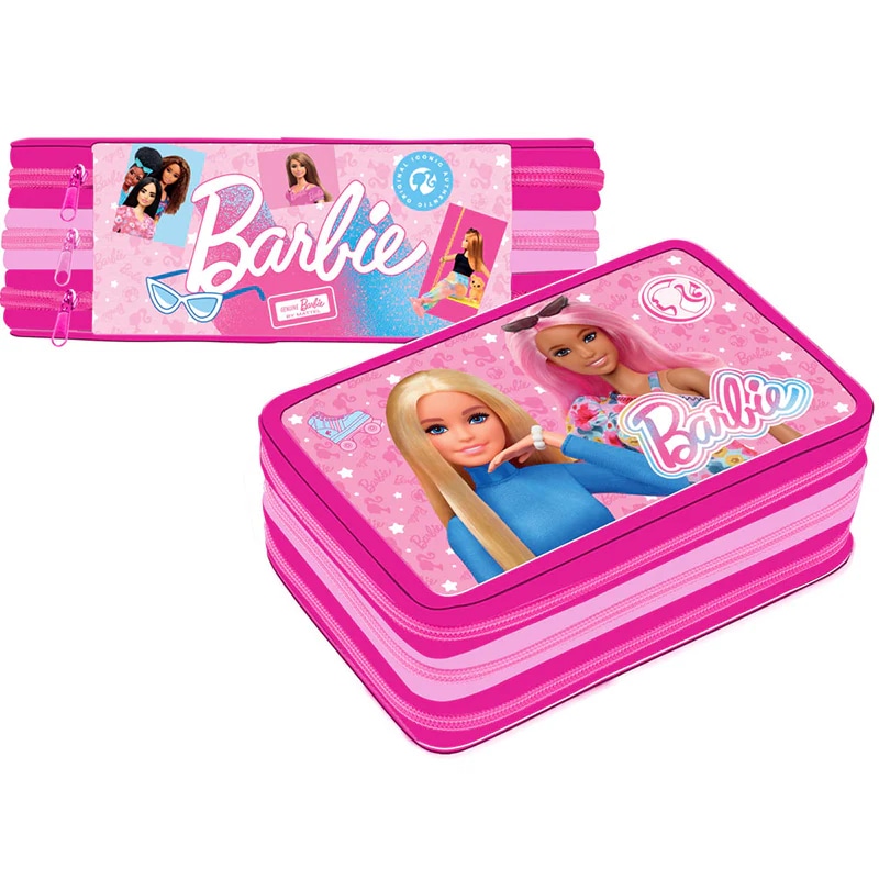 Astuccio 3 zip Barbie in offerta da Carrefour