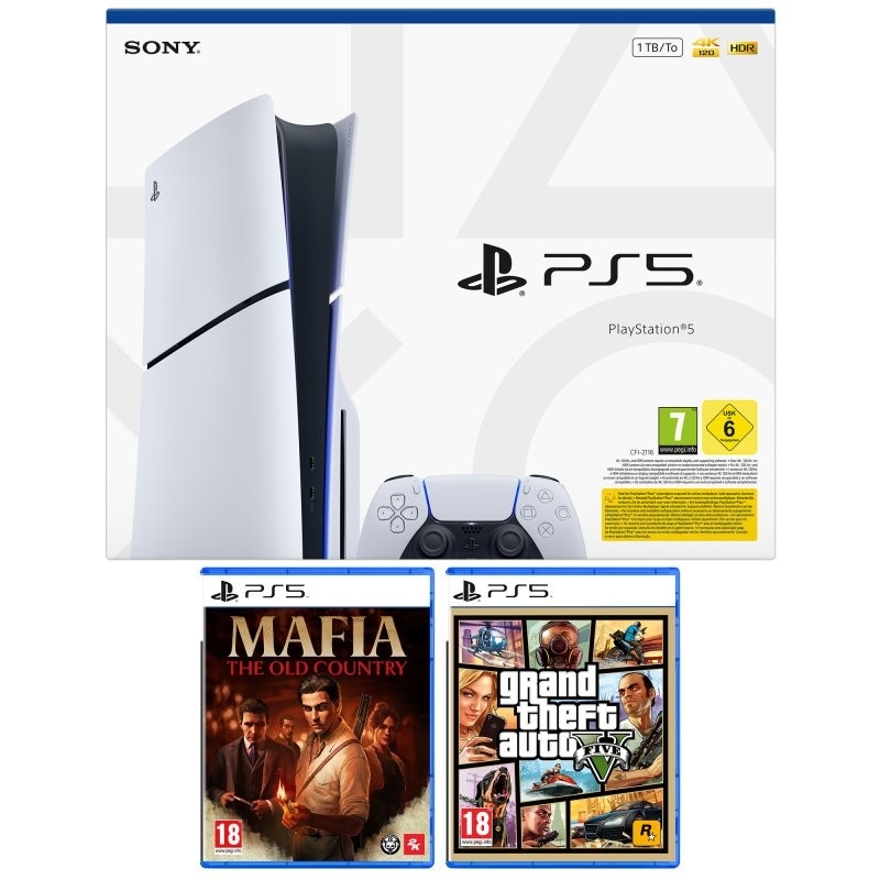 Console PS5 Disc + GTA V SONY in offerta da MediaWorld