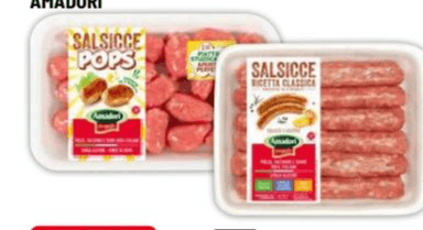 Salsiccia di tacchino e pollo Classica, Delicata, -50% di grassi o Pops 360 g / 400 g - Offerta nel negozio Iper La grande i