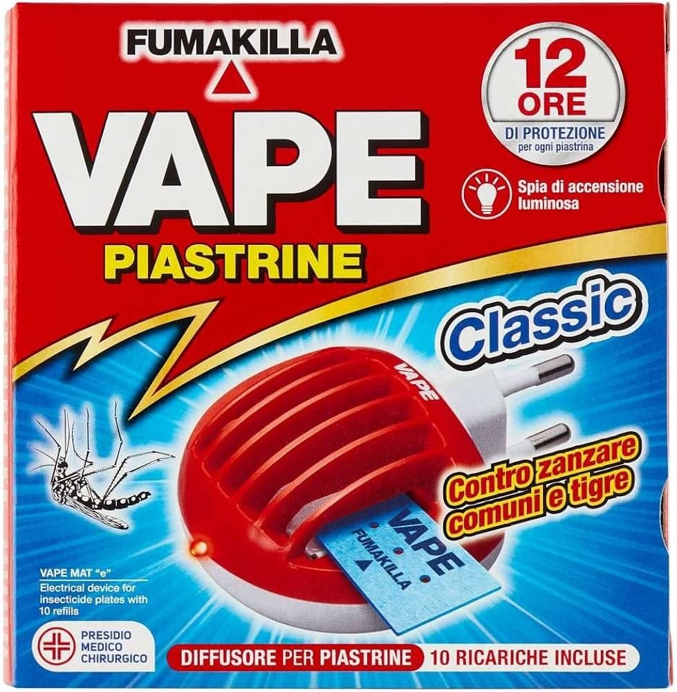 Elettroemanatore Piastrine Spina Vape Base + 10 ricariche in offerta da Carrefour