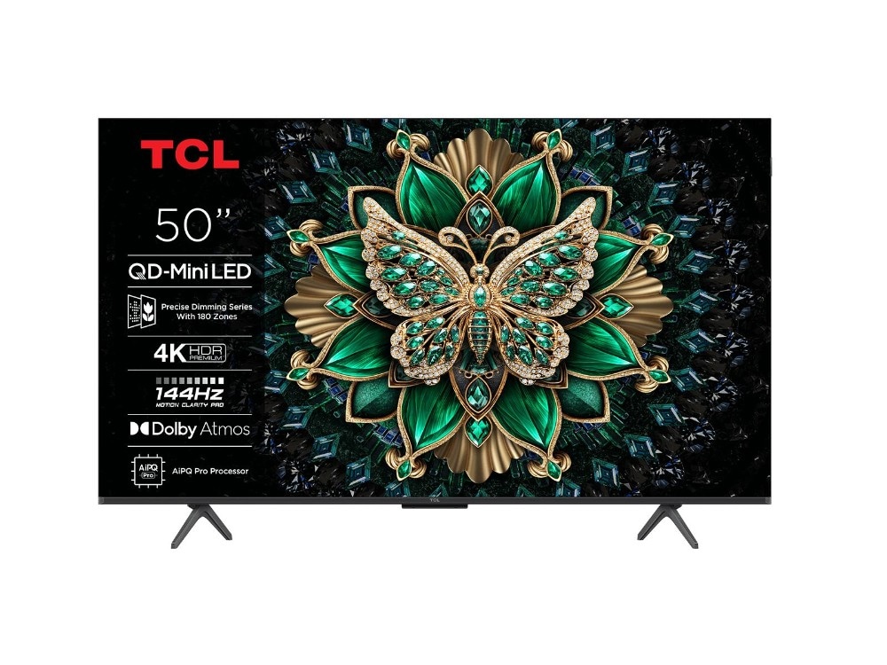 TCL Smart TV 4K Mini LED UHD 50C6K 50" in offerta da Unieuro