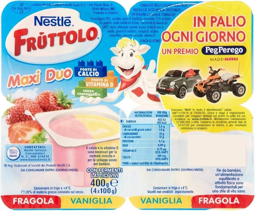 Fruttolo Maxi Duo Nestlé g 400 in offerta da Bennet