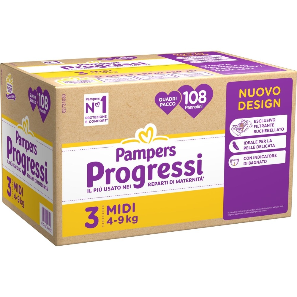 Pampers pannolini Baby Dry Progressi in offerta da Bennet