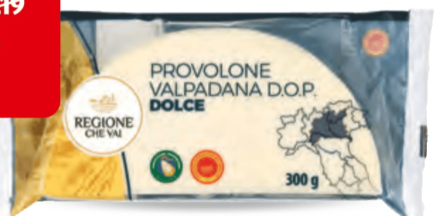 Provolone Valpadana DOP Dolce 300 g REGIONE CHE VAI in offerta da ALDI