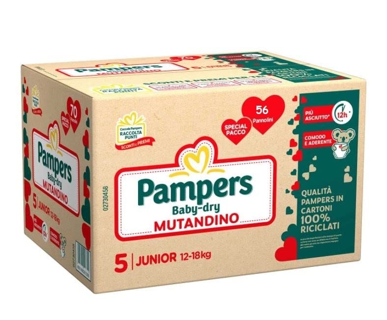 Pannolino o Mutandino Pampers Baby Dry quadripacco in offerta da Carrefour