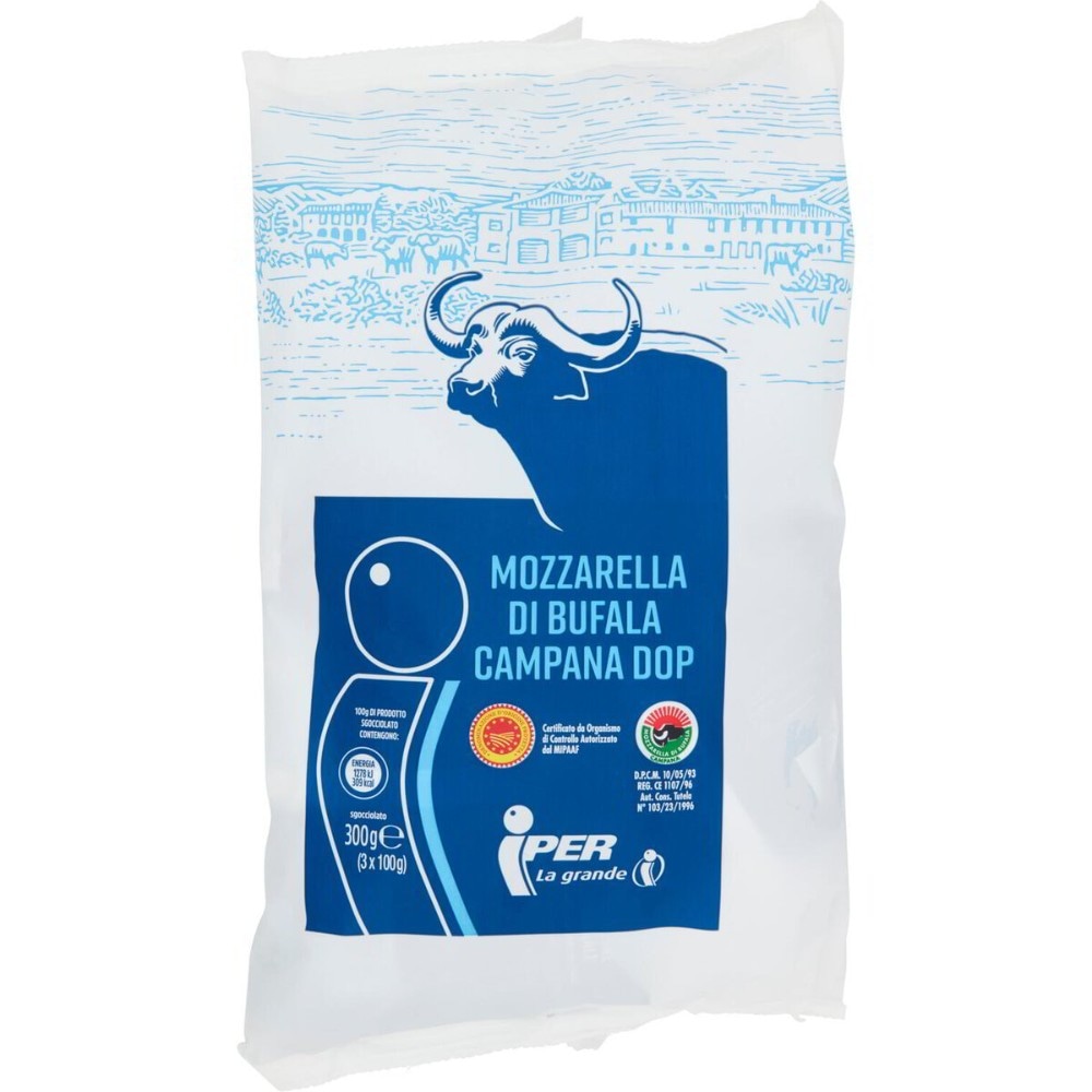 Mozzarella di bufala campana DOP 100 g x3 in offerta da Iper La grande i