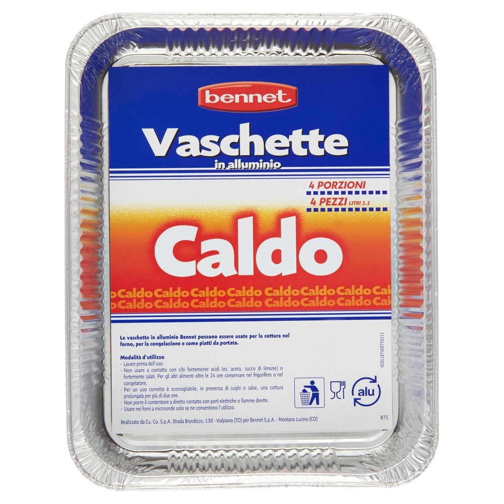 Vaschette in alluminio Bennet in offerta da Bennet
