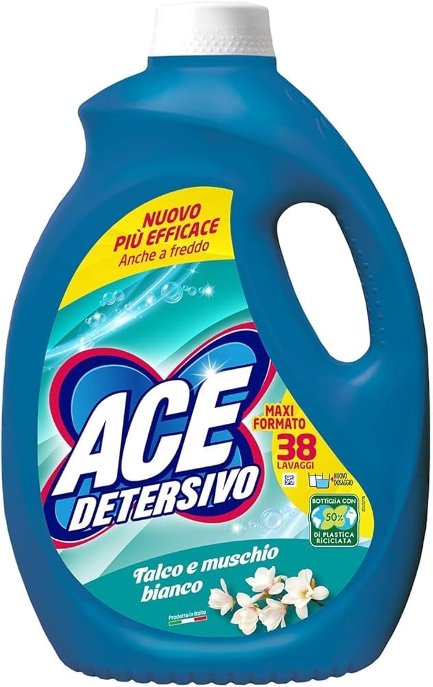 Ace detersivo liquido 24 o 38 lavaggi in offerta da Il Gigante