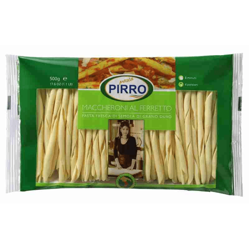Pasta Fresca di Semola di Grano Duro Pastificio Pirro maccheroni al ferretto 500 g in offerta da Il Gigante