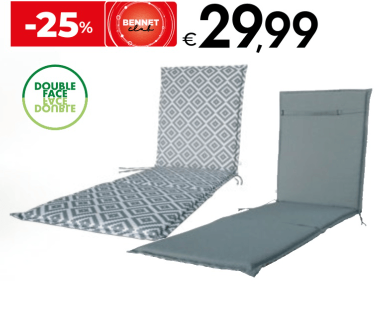 Cuscino per lettino double face - Offerta nel negozio Bennet
