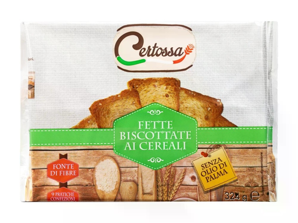Fette biscottate ai cereali 324 g confezione CERTOSSA in offerta da Lidl