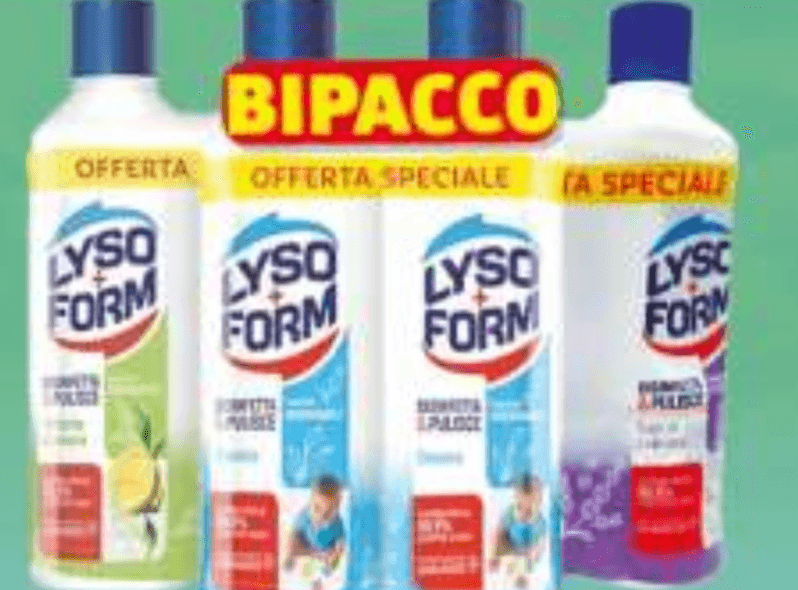 Liquido Pavimenti Lysoform 1.1LTX2 PEZZI - Offerta nel negozio Maury's