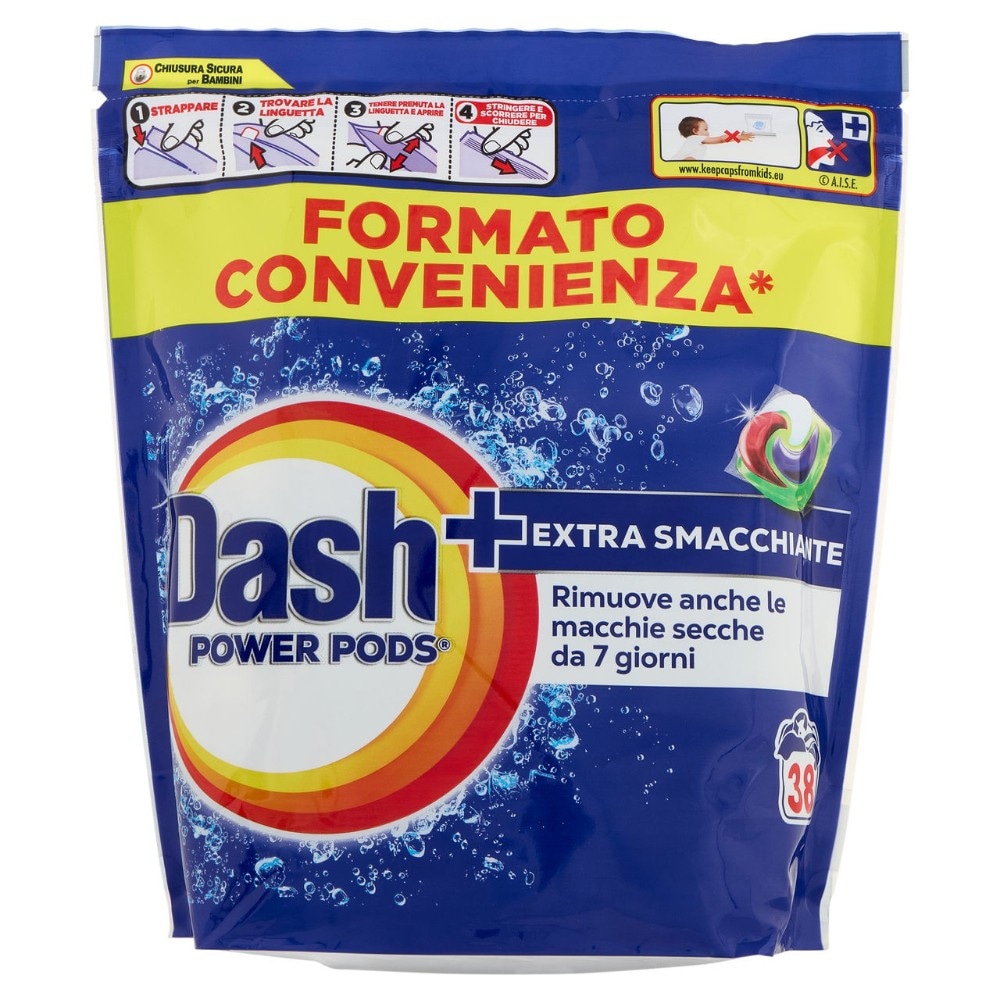 Detersivo lavatrice Power Pods Dash 38/50 pods in offerta da DeSpar