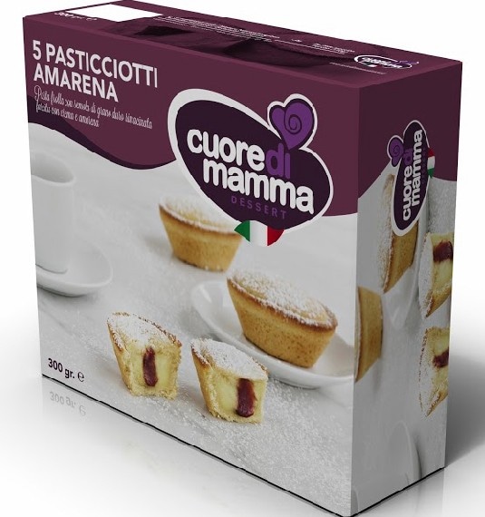 5 Pasticciotti crema e amarena 300 g Cuore di Mamma - Offerta nel negozio MD