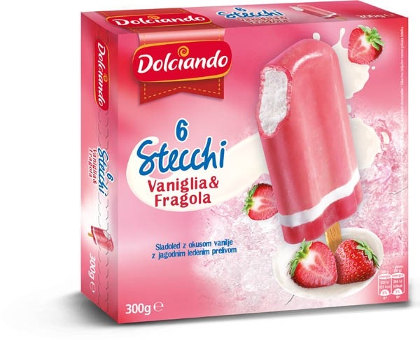 Stecchi Vaniglia e Fragola 6 PZ, 300 g Dolciando - Offerta nel negozio Eurospin