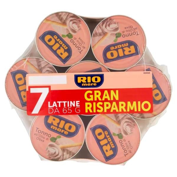 Tonno all'olio di oliva Rio Mare 7x65 g in offerta da Il Gigante