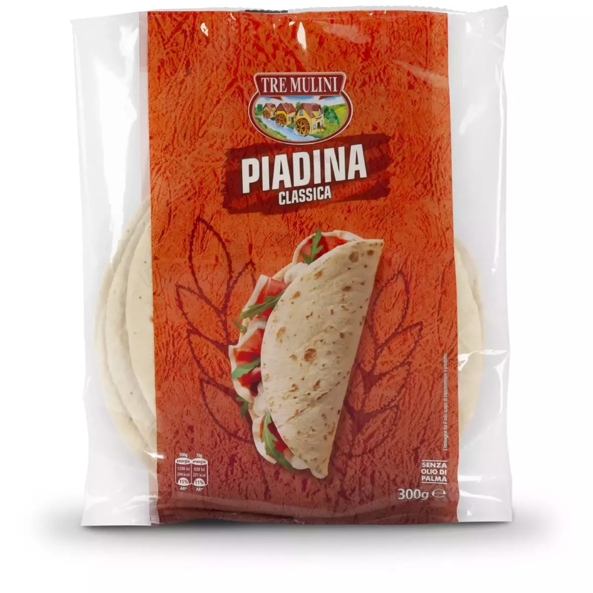 Dolciando piadina classica 4 pz, 300 g in offerta da Eurospin