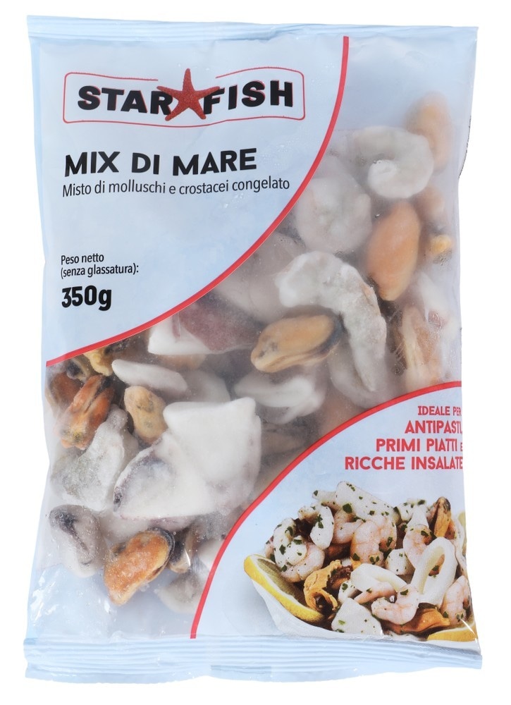 Mix di molluschi e crostacei congelato Starfish 350 g in offerta da Bennet