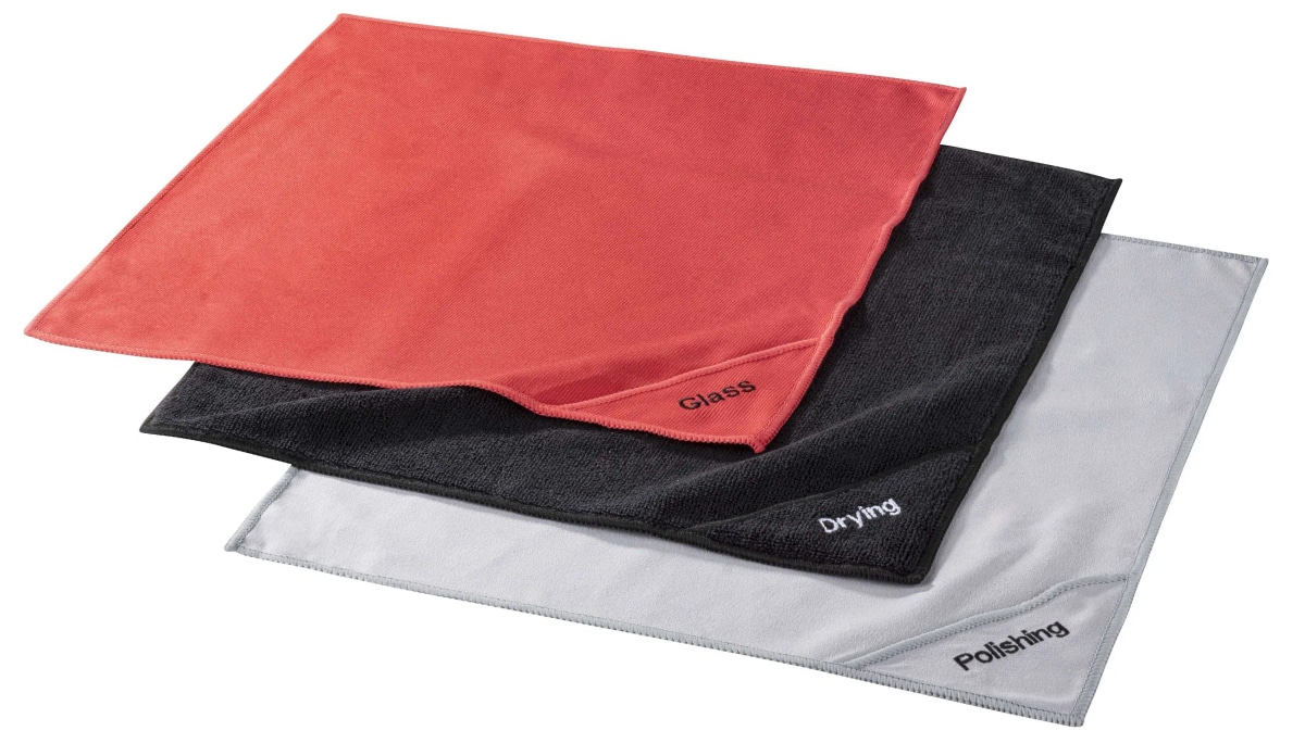 Confezione 3 panni in microfibra 40x40 cm in offerta da Il Gigante