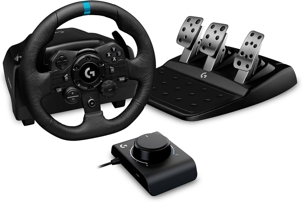 Volante G923 con pedaliera e shifter Logitech G - Offerta nel negozio Unieuro