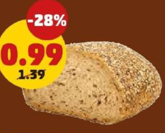 Pagnotta multicereali 220 g in offerta da Penny