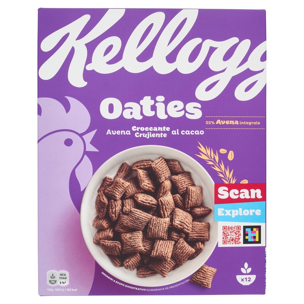 Cereali Oaties Kellogg's 360 g in offerta da Bennet
