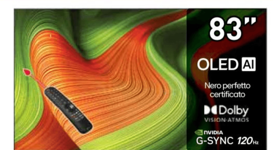 LG Smart TV 4K OLED 83B56 Serie B5 83" - Offerta nel negozio Unieuro