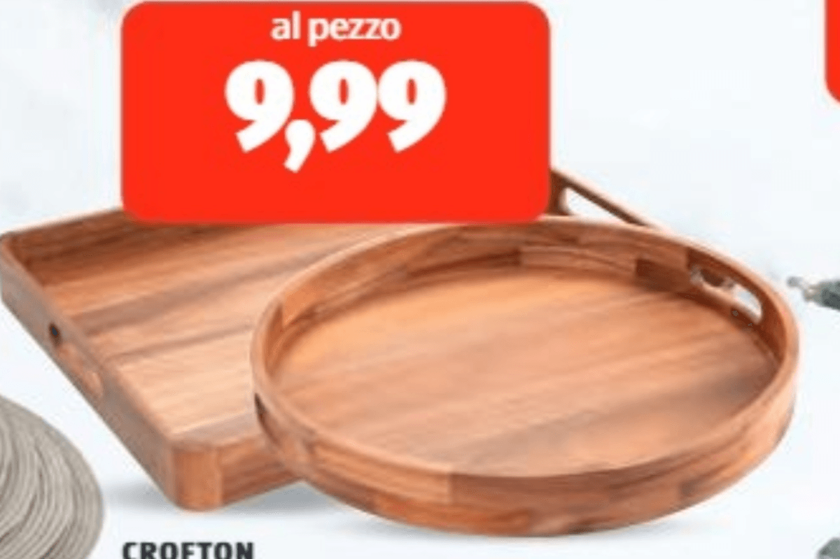 Vassoio da portata in legno di acacia Crofton - Offerta nel negozio ALDI