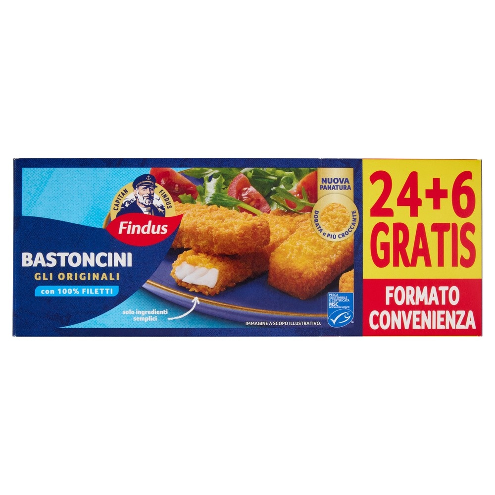 Bastoncini di Merluzzo Surgelati Capitan Findus 750 g in offerta da Bennet