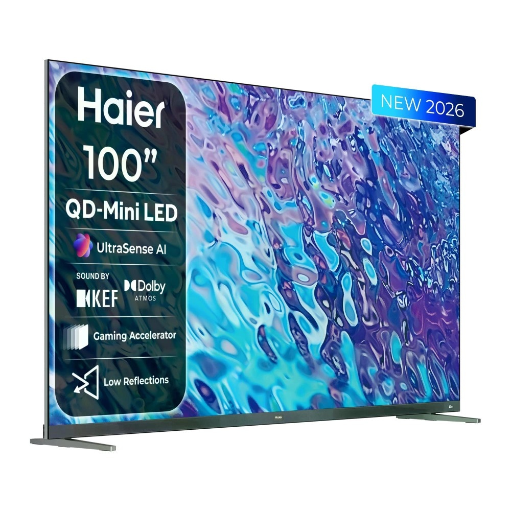 Smart TV QD-MiniLED Serie M96 H100M96 100" HAIER in offerta da Unieuro