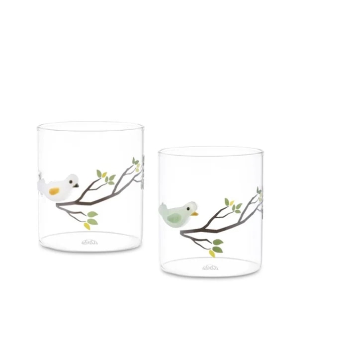 Bicchieri con decorazioni in rilievo 2 pezzi Crofton in offerta da ALDI