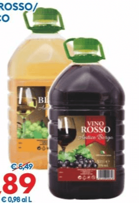 Vino rosso/bianco Antico Borgo 5 L in offerta da MD