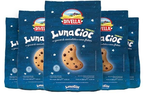 Biscotti Lunacioc Crunchy Divella 350 g in offerta da Il Gigante