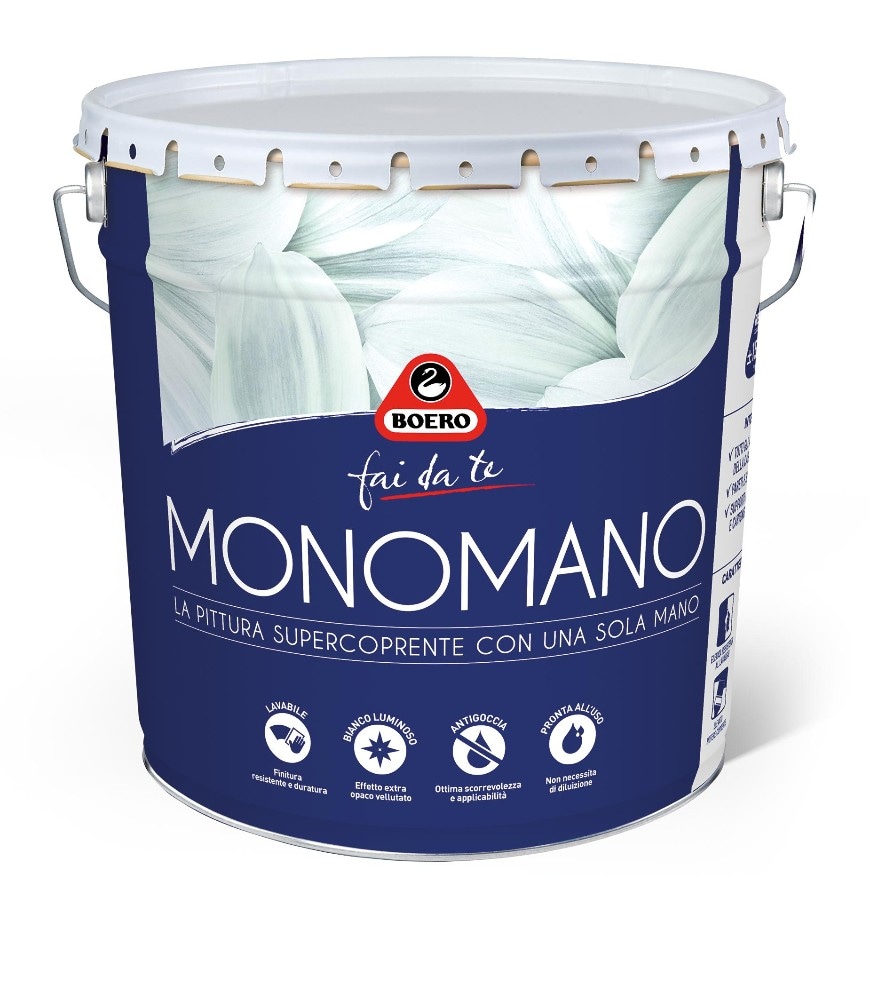 Boero Monomano idropittura lavabile antigoccia 14 L in offerta da Leroy Merlin