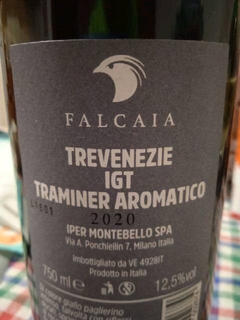 Falcaia Chardonnay, Traminer Aromatico, Cabernet o Merlot DOC Venezia 75 cl in offerta da Iper La grande i
