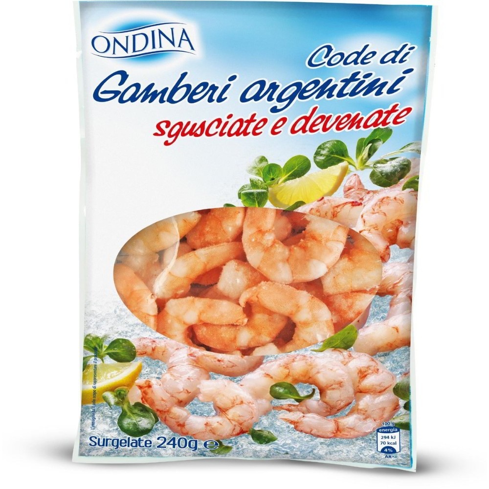 Code di Gamberi Argentini Sgusciate 240 g Ondina - Offerta nel negozio Eurospin
