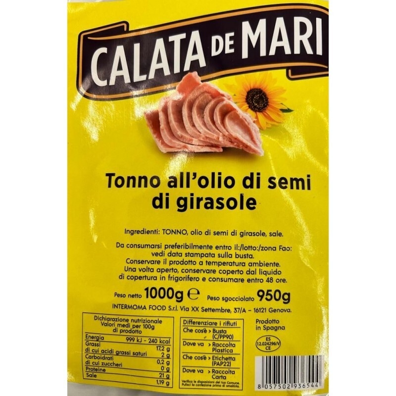 Tonno all'olio di semi di girasole Calata de Mari g 240 in offerta da Bennet
