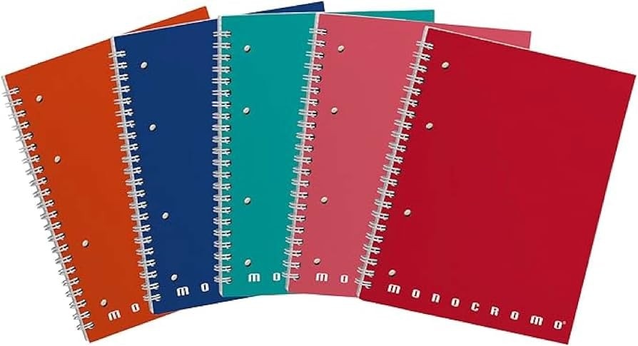 Set 5 quaderni maxi monocromo 5 pezzi in offerta da Penny
